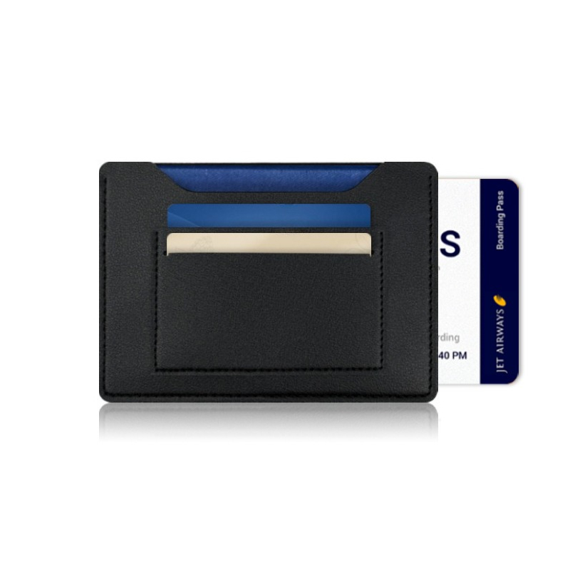 Leather Passport Cover - Porta-passaporte de viagem em cor sólida,