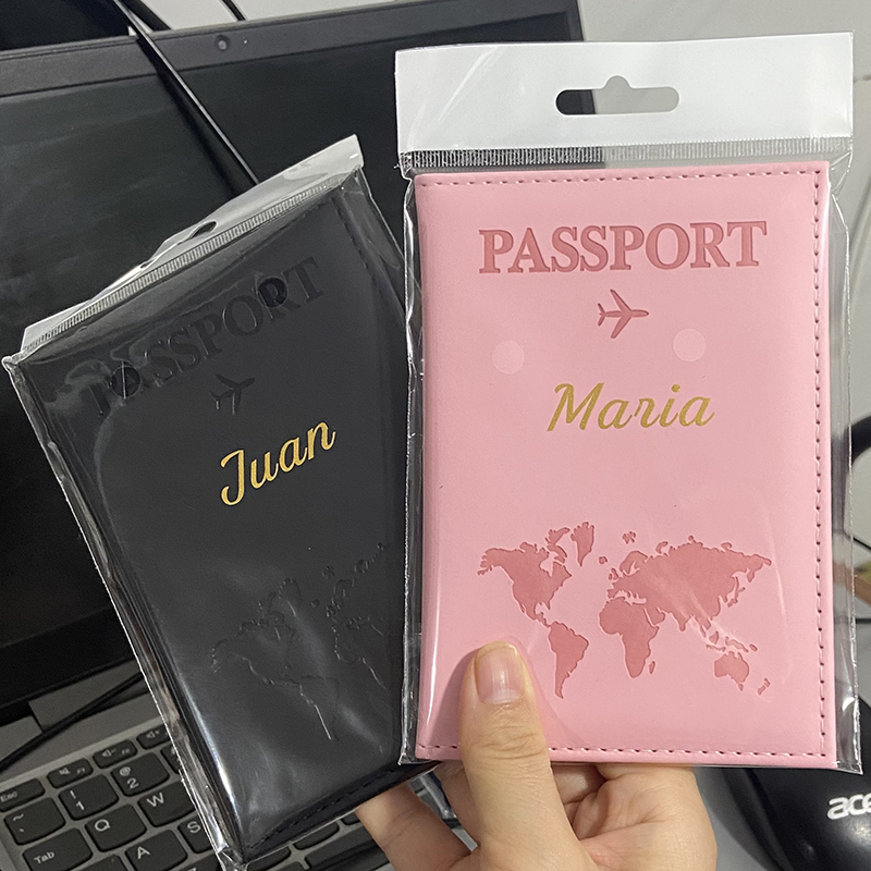 Nome personalizado da cor dour - Leather Passport Cover avaliação e preço